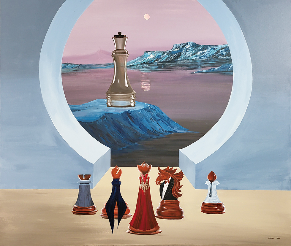 The Emperor's New Clothes
皇帝的新装
Acrylic on canvas 
173cm x 147cm